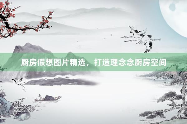 厨房假想图片精选，打造理念念厨房空间